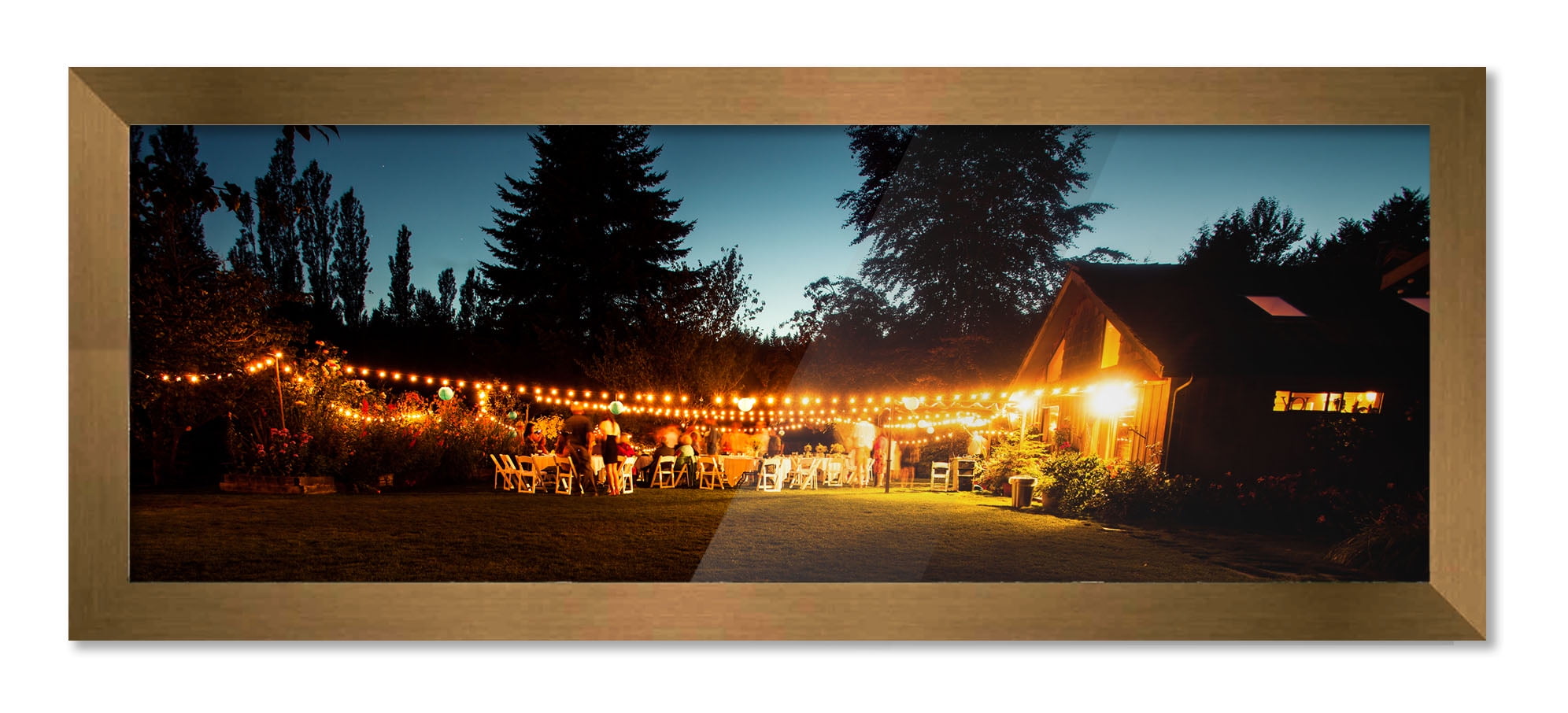 17x52 Frame Metallic Bronze Picture Frame - Modern Photo Frame Includes ...
