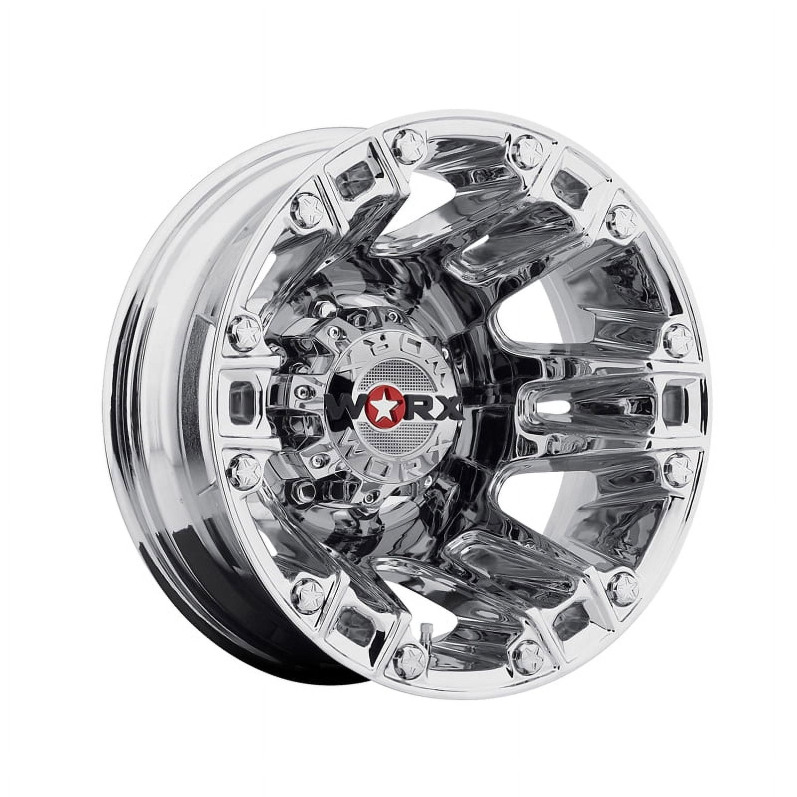 17x6.5 Worx 803C Beast Dually Chrome Wheel 8x210 140 Walmart