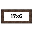 thumbnail image 1 of 17x6 Frame Brown Burl Real Wood Picture Frame Width 1.625 Inches | Interior Frame Depth 0.5 Inches, 1 of 8
