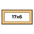 thumbnail image 1 of 17x6 Frame Gold Plein Aire Solid Wood Picture Frame Width 2 Inches | Interior Frame Depth 0.5, 1 of 8