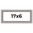 thumbnail image 1 of 17x6 Frame Grey Real Wood Picture Frame Width 1.25 inches | Interior Frame Depth 0.5 inches | Hans, 1 of 8
