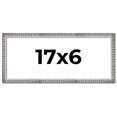 thumbnail image 1 of 17x6 Frame Silver Grey Distressed Solid Wood Picture Frame | 0.75 Inch Moulding Width | Interior, 1 of 8