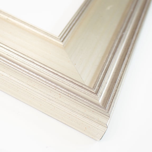 17x6 Frame Silver Solid Wood Picture Frame Width 3 Inches | Interior Frame Depth 0.625 Inches |