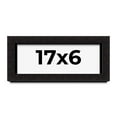 thumbnail image 1 of 17x6 Shadow Box Black Solid Wood Display Picture Frame | 1 Inch Rabbet Depth | | 1.375 Inch, 1 of 4