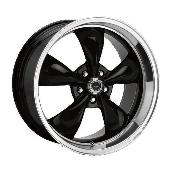 Torq Thurst M, Machined Lip 17x7.5 Wheel with 5x4.5 Bolt Pattern - Gloss Black Wheel Rim