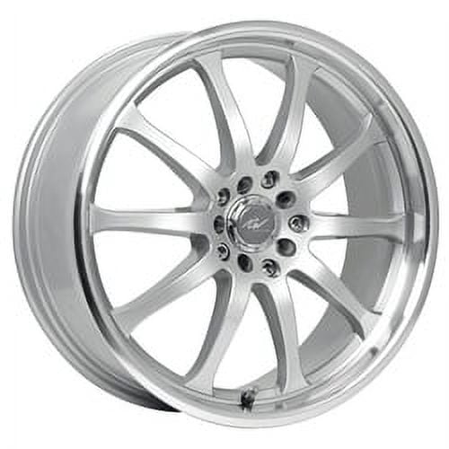 17x7.5 ICW Racing 211MS Bonzai Titanium Silver Wheel 5x100 (42mm)