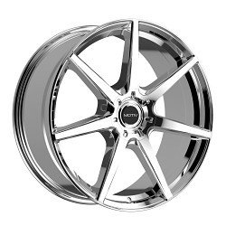1 Motiv 17x7.5 5x100 / 5X4.50 +40 432C Rigor Chrome Plated Wheel Rim