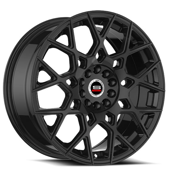 17x7.5 Spec-1 SP-52 Gloss Black Wheel 5x4.5/5x120 (42mm)