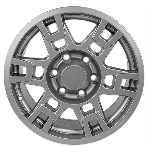 17x7.5 Toyota TRD Style 6-Lug Cast Aluminum Auto Rim - Matte Gunmetal Gray