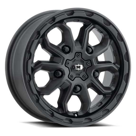 17x7.5 Vision 410 Korupt Satin Black Wheel 5x130 (45mm)