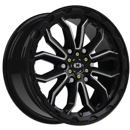 17x7.5 Vision 410 Korupt Satin Black Wheel 6x130 (45mm)