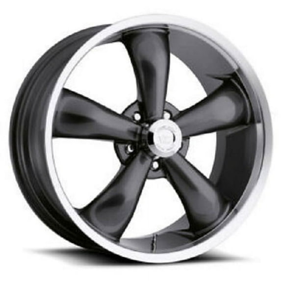 17x7 American Muscle 142 Legend 5 Gunmetal Mach Wheel 5x115 (6mm)