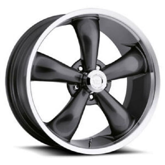 17x7 American Muscle 142 Legend 5 Gunmetal Mach Wheel 5x4.75 (0mm)