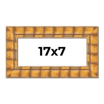 17x7 Frame Beige Real Wood Picture Frame Width 3 inches | Interior Frame Depth 0.5 inches | Natural