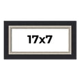 thumbnail image 1 of 17x7 Frame Black Real Wood Picture Frame Width 2.25 Inches | Interior Frame Depth 0.5 Inches |, 1 of 8