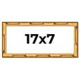 thumbnail image 1 of 17x7 Frame Gold Bamboo Solid Wood Picture Frame | 1 Inch Moulding Width | Interior Frame Depth 0.75, 1 of 8