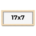 thumbnail image 1 of 17x7 Frame Natural Wood Picture Frame | 0.75 Inch Moulding Width | with UV Acrylic Plexiglass, Foam, 1 of 8