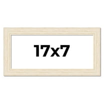 17x7 Frame White Real Wood Picture Frame Width 1.5 inches | Interior Frame Depth 0.5 inches | Barn