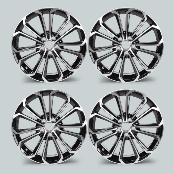 4 Pcs 17x7 inch Machined Black Rim for 2014-2016 Toyota Corolla OEM Design Wheel Rim