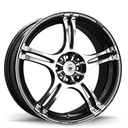 Konig 48A Incident 17x7 4x100/4x114.3 +40et Graphite With Machined Face Wheel