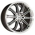 thumbnail image 1 of Maxxim Ferris 17x7 Machined Black Wheel / Rim 5x100 & 5x4.5 with a 40mm Offset and a 73.00 Hub Bore. Partnumber 41MB-4S77T04405, 1 of 2