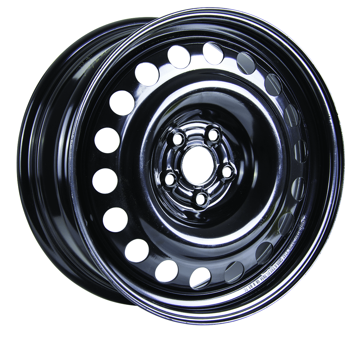 RTX 17x7 Black Steel Wheel 5x105 (42mm) Aftermarket Steel Rim with ...