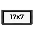 thumbnail image 1 of 17x7 Shadow Box Frame Grey Charcoal Black | 0.875 Inches Deep | Wood Shadowbox Display Frame | UV, 1 of 8