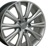 OE Wheels LX43 17 Inch Rim Fits ES350 Style 5x114.3 17x7 Gloss Hyper Silver - Hollander 74191 1