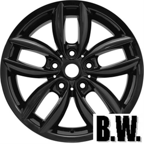 17x7 in Wheel for MINI COOPER COUNTRYMAN 2011-2017 Black Reconditioned Alloy Rim