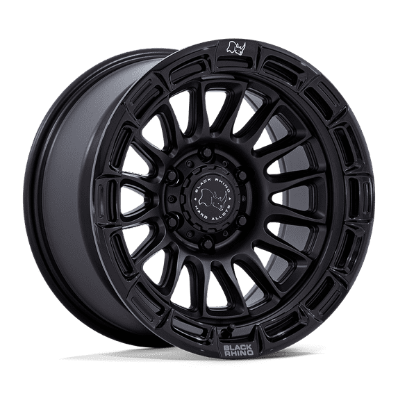 17x8.5 Black Rhino BR025 Rival Matte Black W/ Gloss Black Lip Wheel 5x5 (10mm)