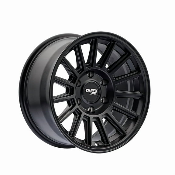 17x8.5 Dirty Life 9316 Journey Matte Black Wheel 6x5.5 (0mm)