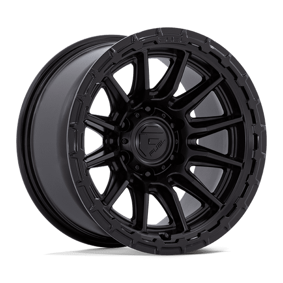 17x8.5 Fuel Off-Road FC866 Piston Blackout W/ Gloss Black Lip Wheel 5x4.5 (25mm)