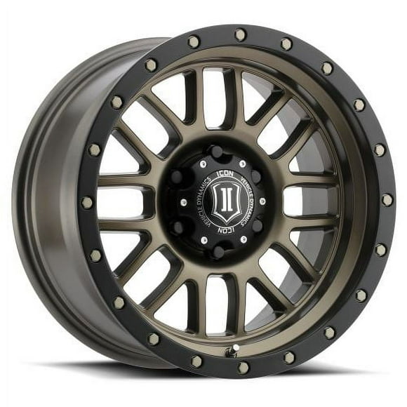 17x8.5 Icon Alloys Alpha Bronze Wheel 5x5 (0mm) Fits select: 2010-2015 JEEP GRAND CHEROKEE, 2021 JEEP WRANGLER UNLIMITED