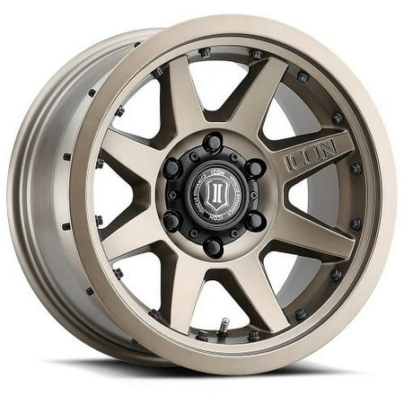 17x8.5 Icon Alloys Rebound Pro Bronze Wheel 6x5.5 (25mm) Fits select: 2019-2022 FORD RANGER, 2021-2022 FORD BRONCO