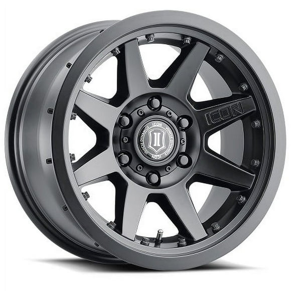 17x8.5 Icon Alloys Rebound Pro Satin Black Wheel 5x5 (-6mm) Fits select: 2010-2015 JEEP GRAND CHEROKEE, 2021 JEEP WRANGLER UNLIMITED