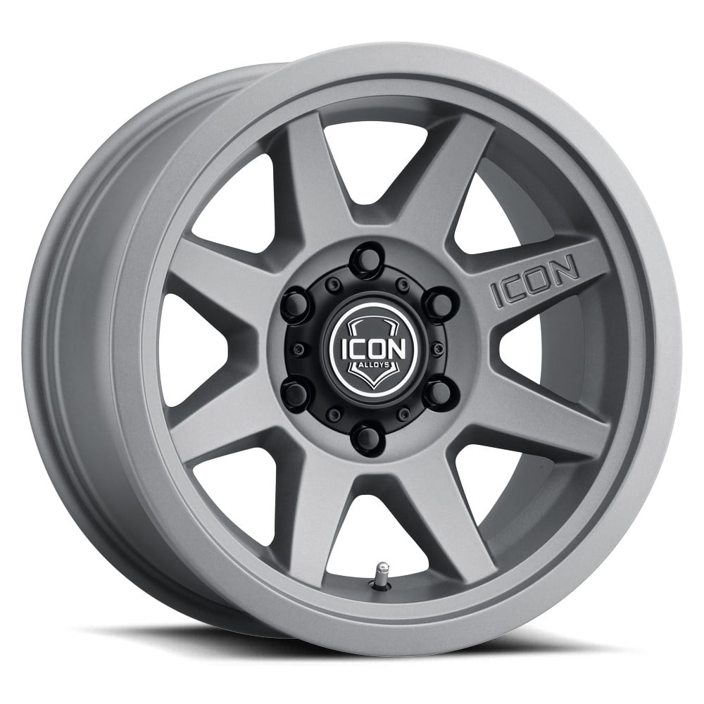 17x8.5 Icon Alloys Rebound SLX Charcoal Wheel 5x5 (-6mm) Fits select ...