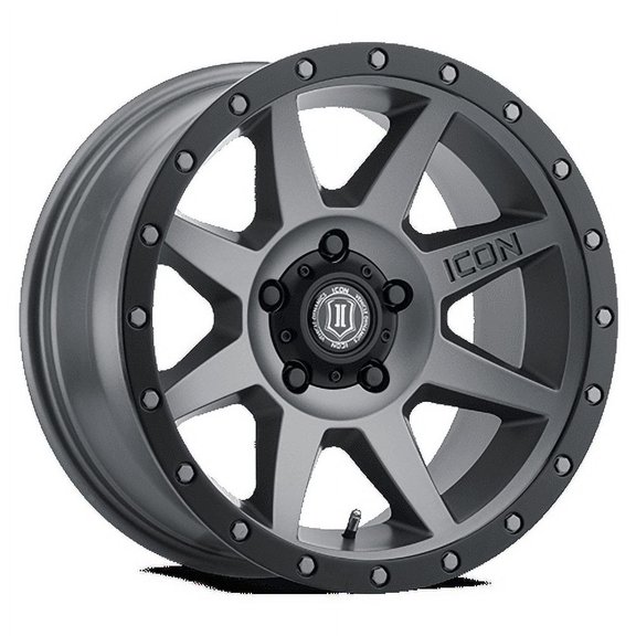 Icon Vehicle Dynamics 1817857345TT ICON ALLOYS, REBOUND, 17x8.5, TITANIUM, 5x5