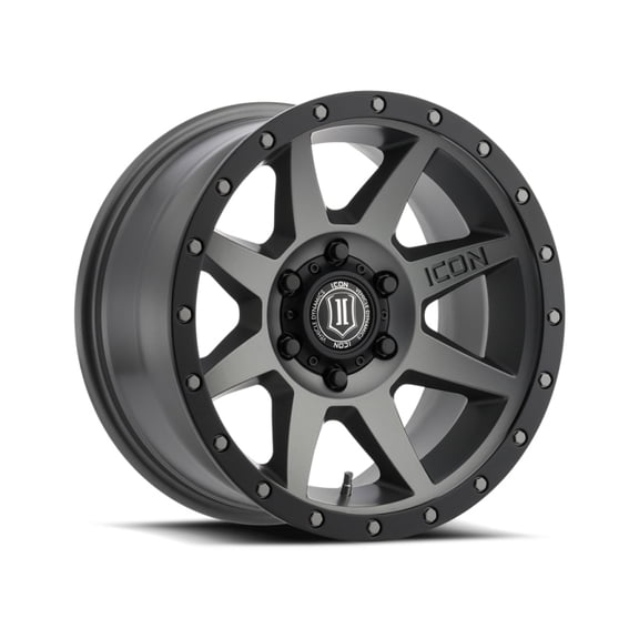 ICON Alloys Rebound, Titanium, 17 x 8.5 / 6 x 135, 6mm Offset, 5" BS