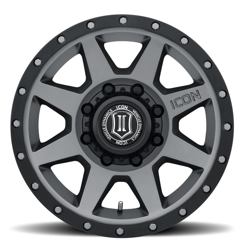 ICON Alloys Rebound HD, Titanium, 17 x 8.5 / 8 x 6.5, 13mm Offset, 5.25" BS