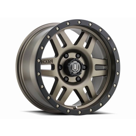ICON Alloys Six Speed, Bronze, 17 x 8.5 / 6 x 5.5, 0mm Offset, 4.75" BS