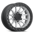 thumbnail image 1 of 17x8.5 Lock Off-Road Trail Matte Silver With Matte Black Ring Wheel 6x5.5 (25mm), 1 of 3