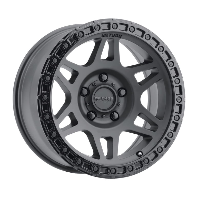 17x8.5 Method MR312 Matte Black W/ Gloss Black Lip Wheel 5x5 (0mm 