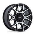thumbnail image 1 of 17x8.5 Moto Metal MO813 Mason Gloss Black W/ Machined Face Wheel 6x5.5 (0mm), 1 of 3