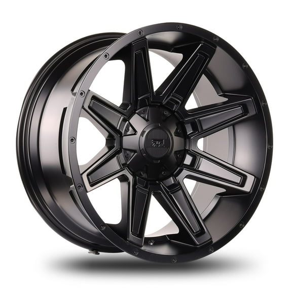 17x8.5 Mudder Trucker MT404 Deviant Black 5x114.3 5x4.5 5x127 5x5 18 Wheel