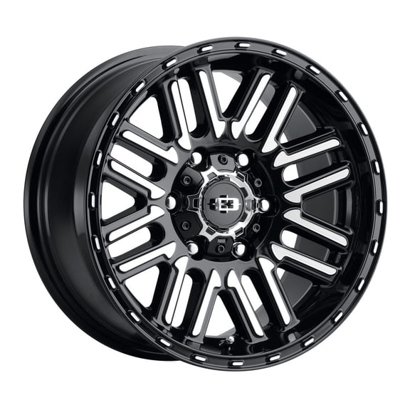 17x8.5 Vision 348 Nexus Gloss Black Machined Face Wheel 5x4.5 (0mm)