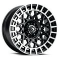 thumbnail image 1 of 17x8.5 Vision 349 Savage Gloss Black Machined Lip Wheel 5x5 (-24mm), 1 of 2