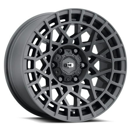 17x8.5 Vision 349 Savage Satin Black Wheel 5x5 (-24mm)