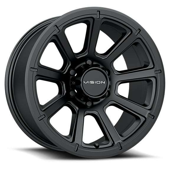 17x8.5 Vision Off-Road 353 Turbine Matte Black Wheel 5x5 (-6mm)