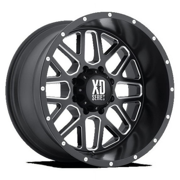 17x8.5 XD XD820 GRENADE Satin Black Milled Wheel 6x5.5 (0mm)