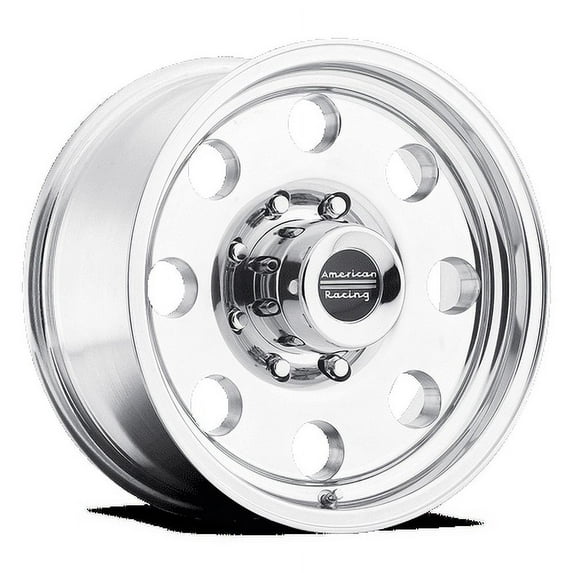 17" American Racing AR172 Baja 17x8 6x5.5 Polished Wheel 0mm Truck Rim